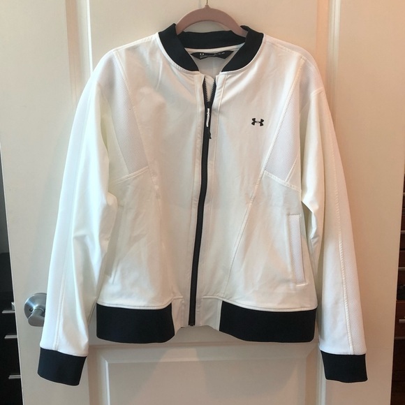 Under Armour Mixed Media Women Bomber Jacket - Picture 3 of 16